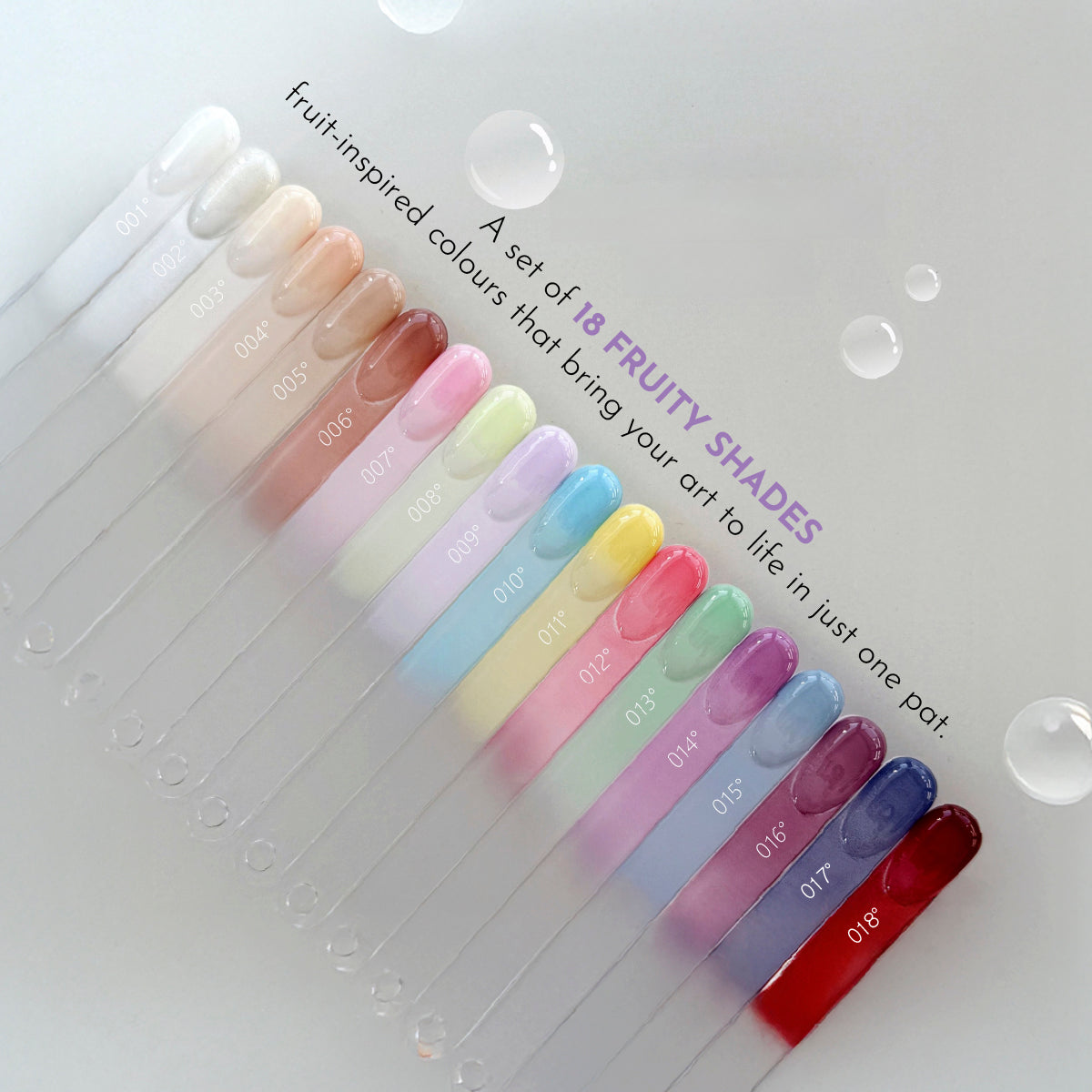 NAIL & YOLLY Soda Water Patting Gel Palette / 18 Colours