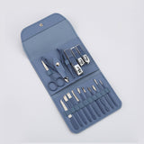 Manicure Essentials 16pcs Manicure Set in Cerulean Blue