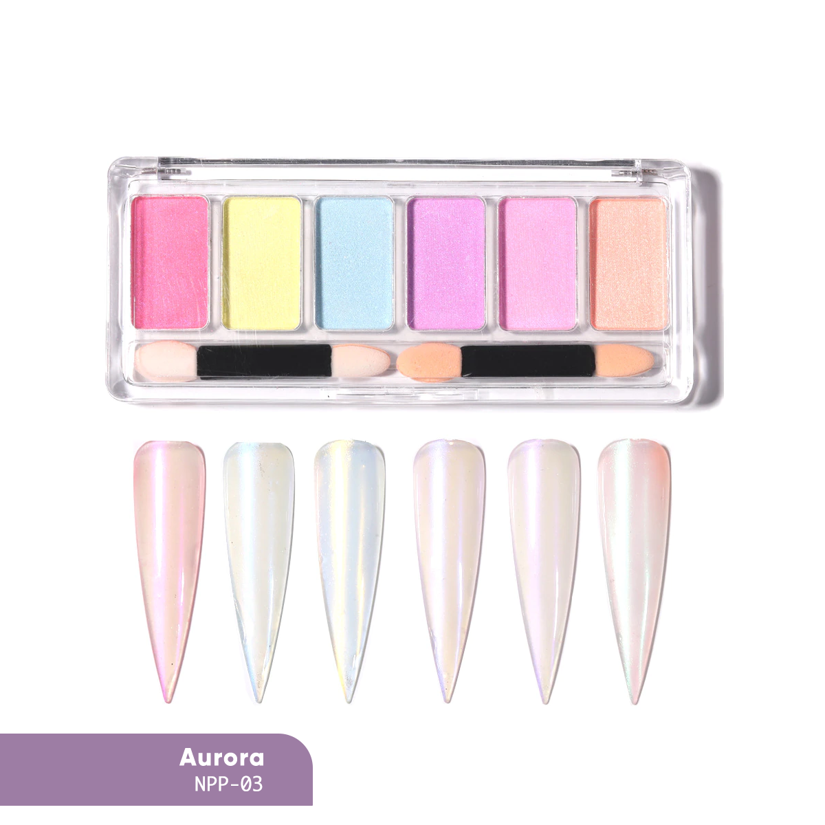 6-in-1 Nail Powder Palette NPP03 Aurora