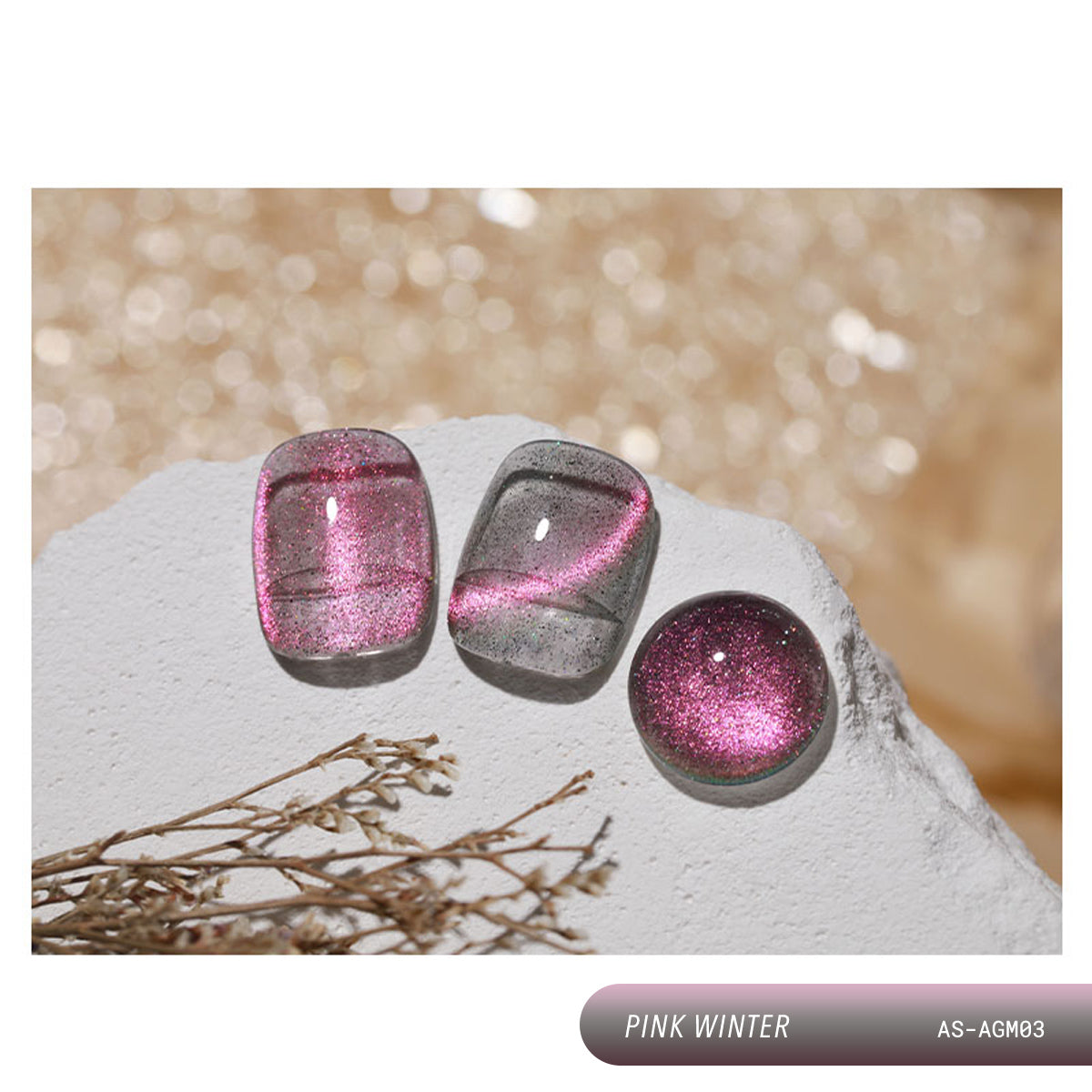 Anothersexy AGM03 Pink Winter Gel Polish