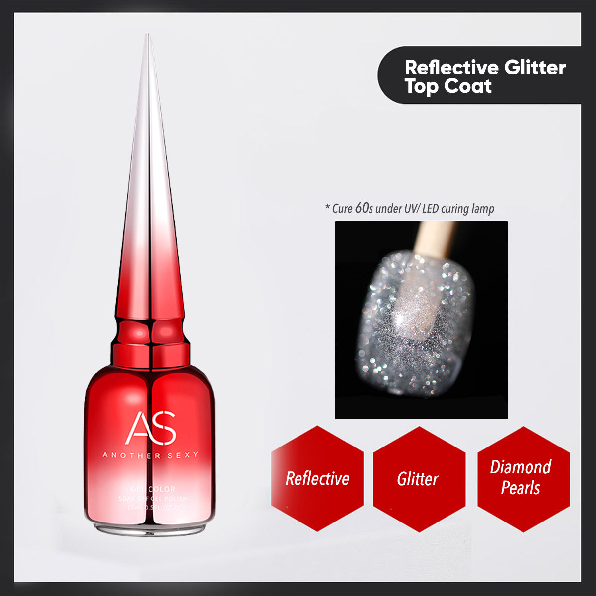 Anothersexy Reflective Glitter Top Coat