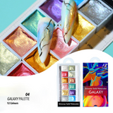 Metallic Watercolour Nail Art Palette
