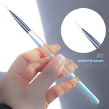 Iridescent Nail Art 01 Stripette Brush