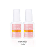 Nail Art Tool Nail Glue with Brush Twin Pack