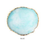 Blue Resin Agate Nail Art Mixing Palette