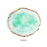 Green Resin Agate Nail Art Mixing Palette