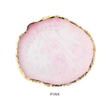 Pink Resin Agate Nail Art Mixing Palette