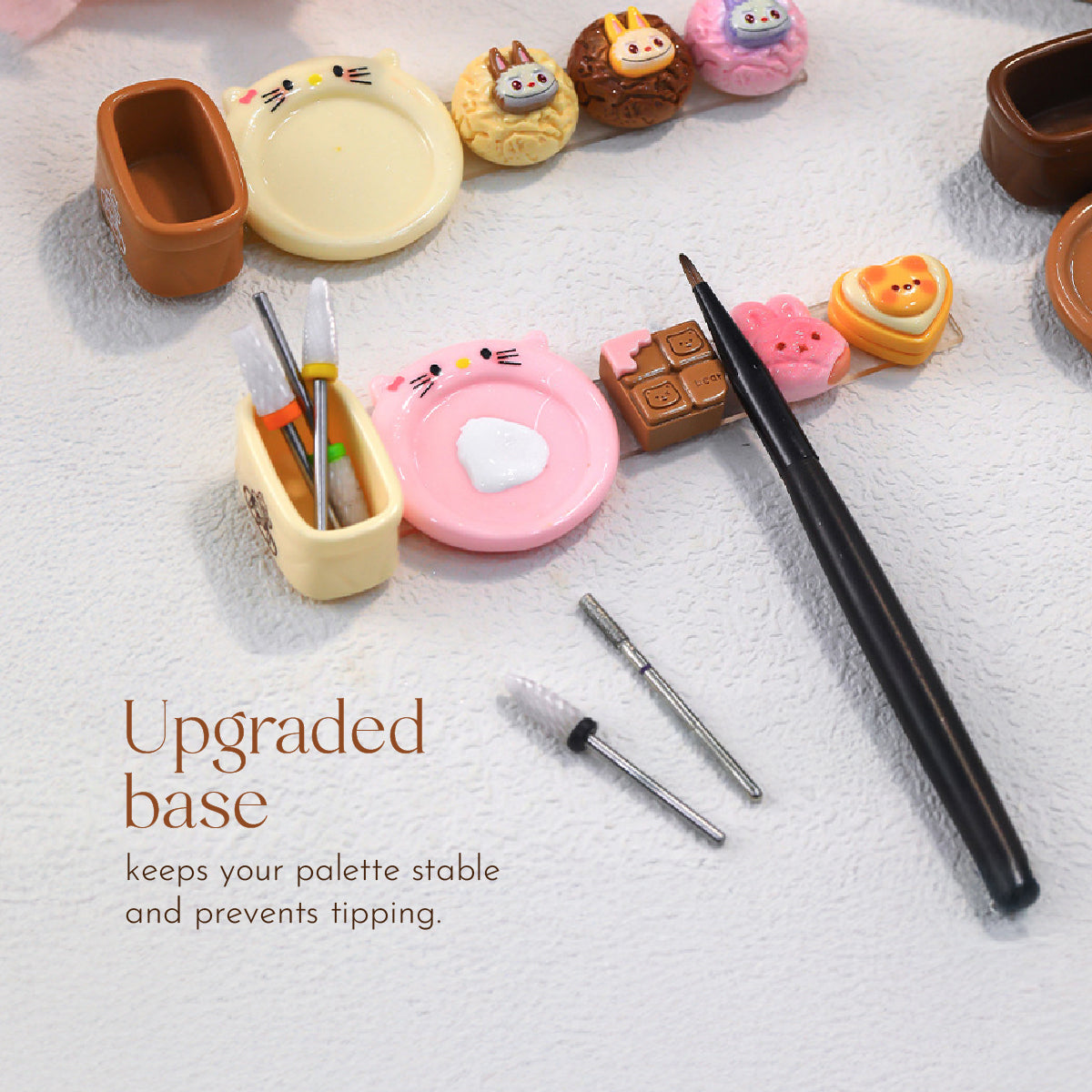 2-in-1 Nail Art Brush Holder and Dappen Dish