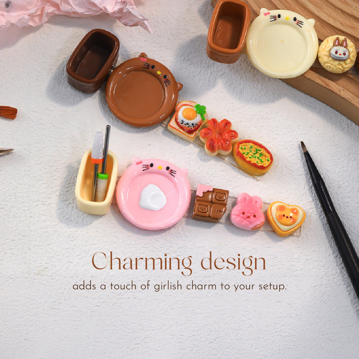 2-in-1 Nail Art Brush Holder and Dappen Dish