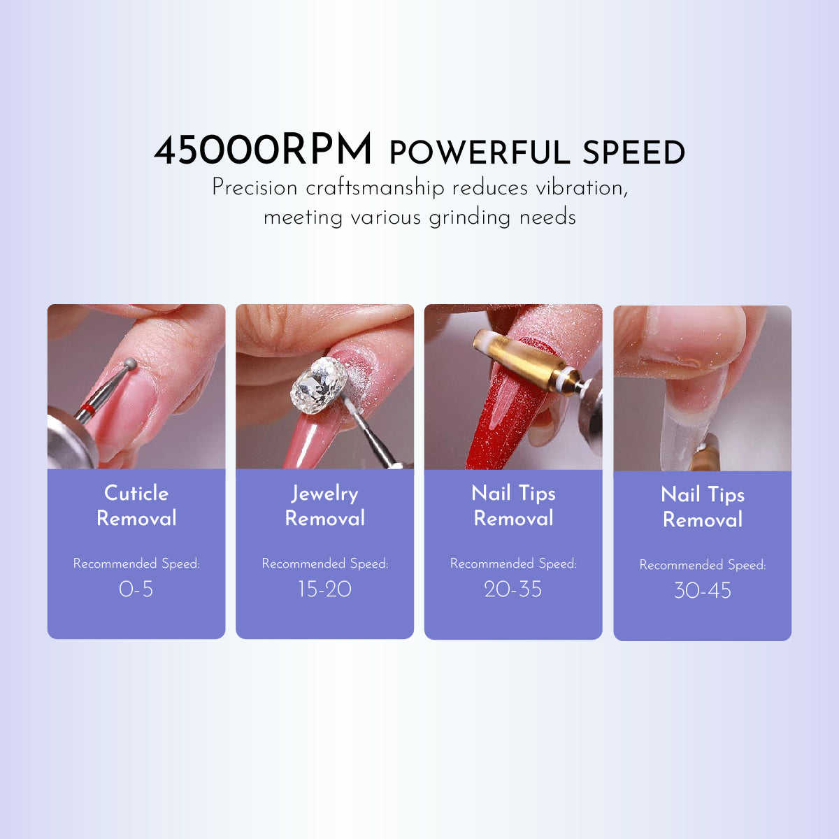 Portable Electric Nail Drill 45000 RPM