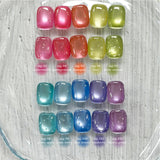 YOGURT NAIL Fruits Magnet Magnetic Glitter Gel Full Set / 10 Colours
