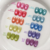 YOGURT NAIL Fruits Magnet Magnetic Glitter Gel Full Set / 10 Colours