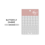White Ombré  Nail Art Stickers