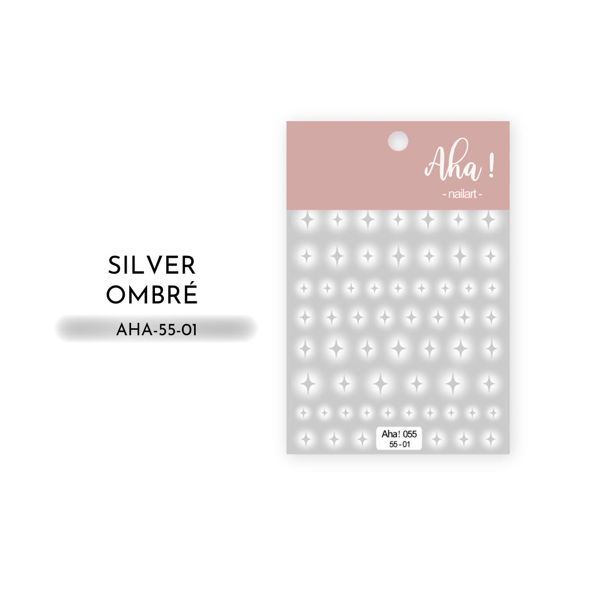 White Ombré  Nail Art Stickers