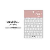 White Ombré  Nail Art Stickers