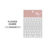 White Ombré  Nail Art Stickers