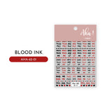 Goth Core Nail Art Stickers