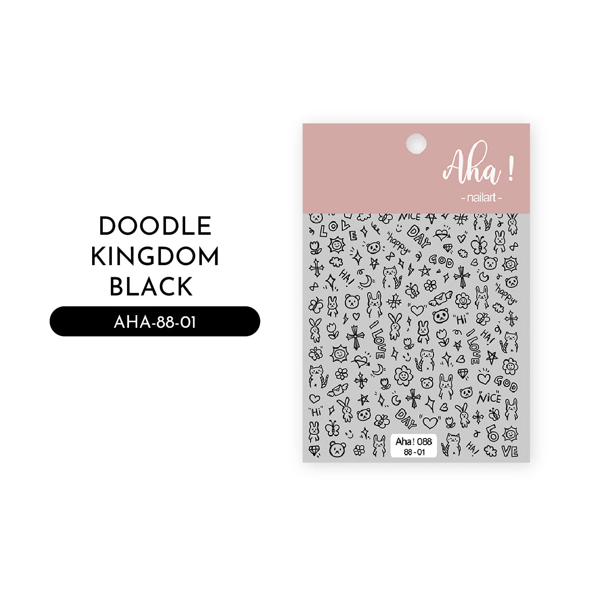 Furby Doodle Nail Art Stickers