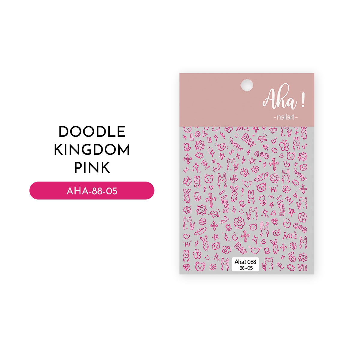 Furby Doodle Nail Art Stickers