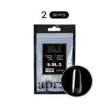 APRÉS NAIL Sculpted Round Gel-X® Nail Tips Refill Bag / 50pcs