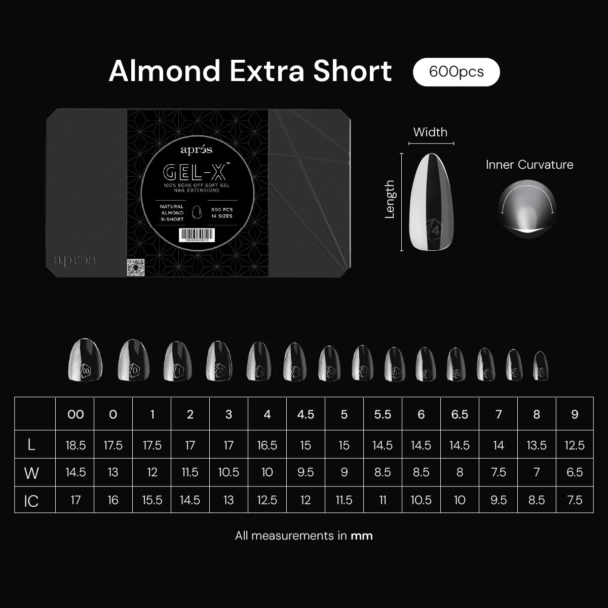 Aprés Gel-X® Natural Gel-X® Nail Tips – Pro (600pcs)