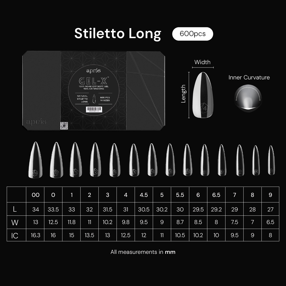 Aprés Gel-X® Natural Gel-X® Nail Tips – Pro (600pcs)