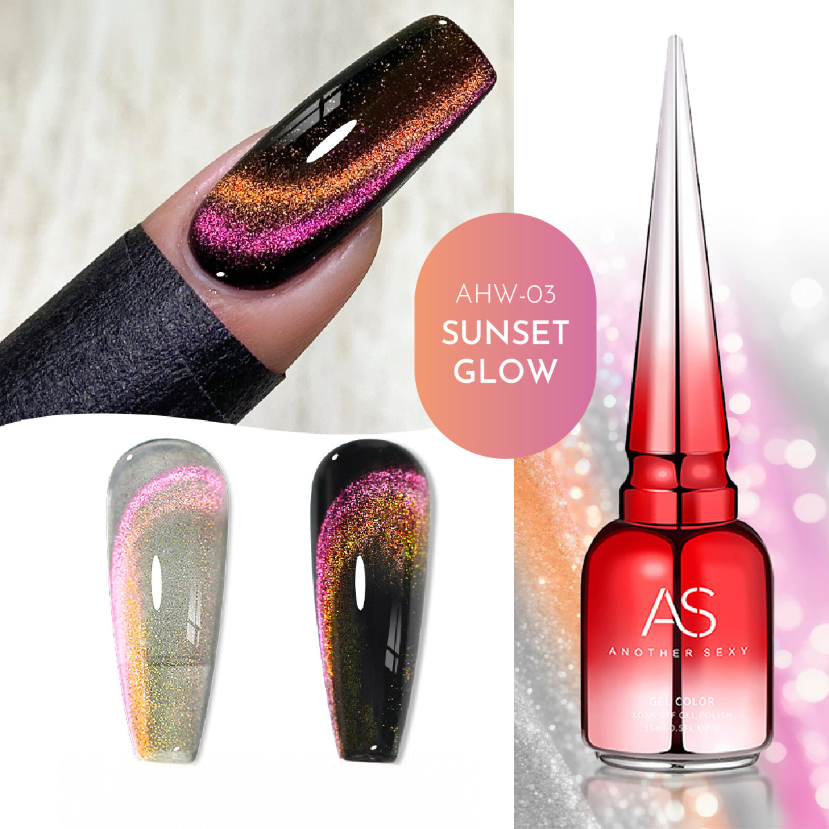 Duo Chrome Cat Eye Gel Polish / 9 Colours