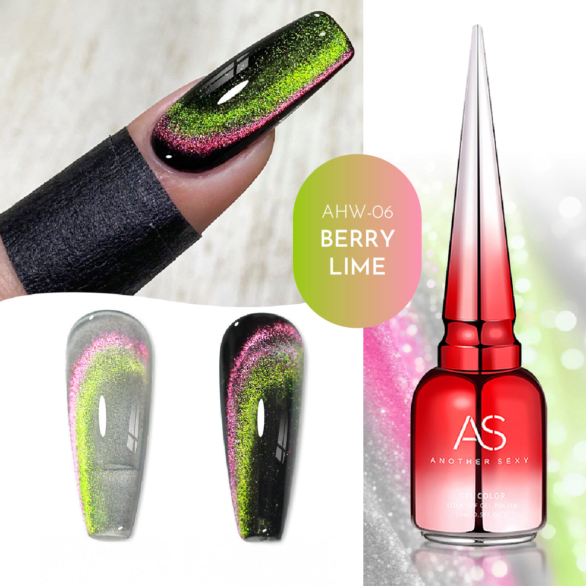 Duo Chrome Cat Eye Gel Polish / 9 Colours