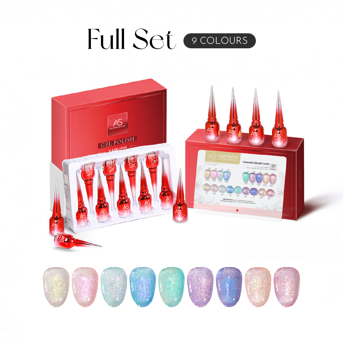 Mermaid Tears Glitter Gel Polish / 9 Colours