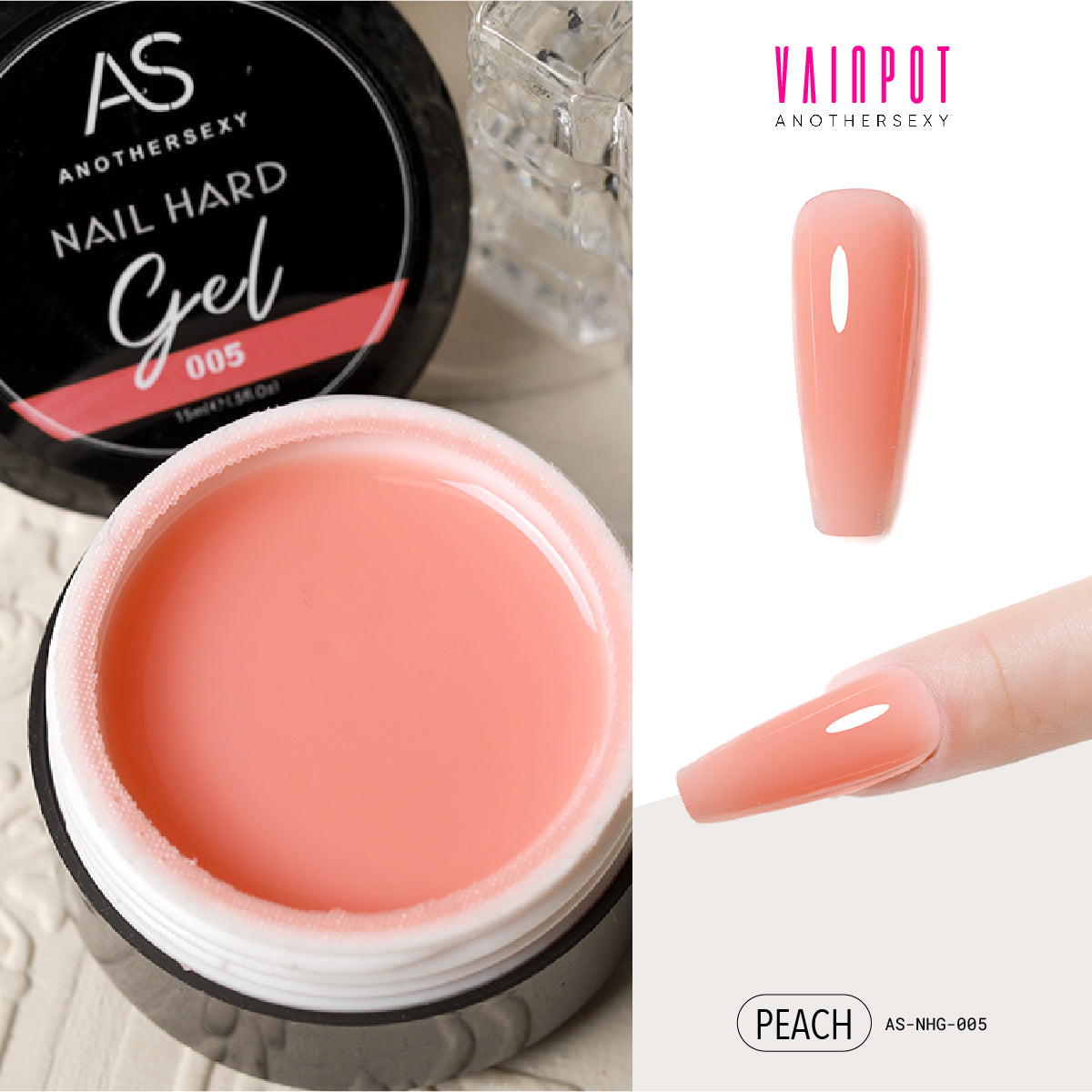 Anothersexy 3D Sculpting Clay Gel LIsting in peach colour NHG-005