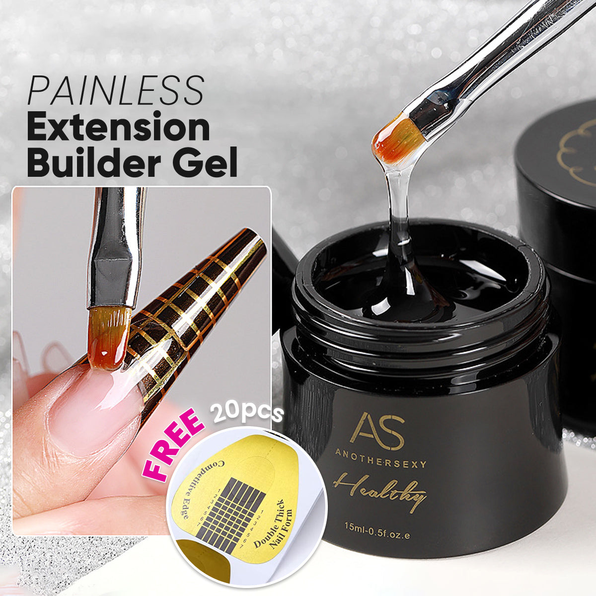 Anothersexy Painless Nail Extension Builder Gel Cover