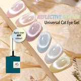 Reflective Glitter Magnetic Cat Eye Gel Polish