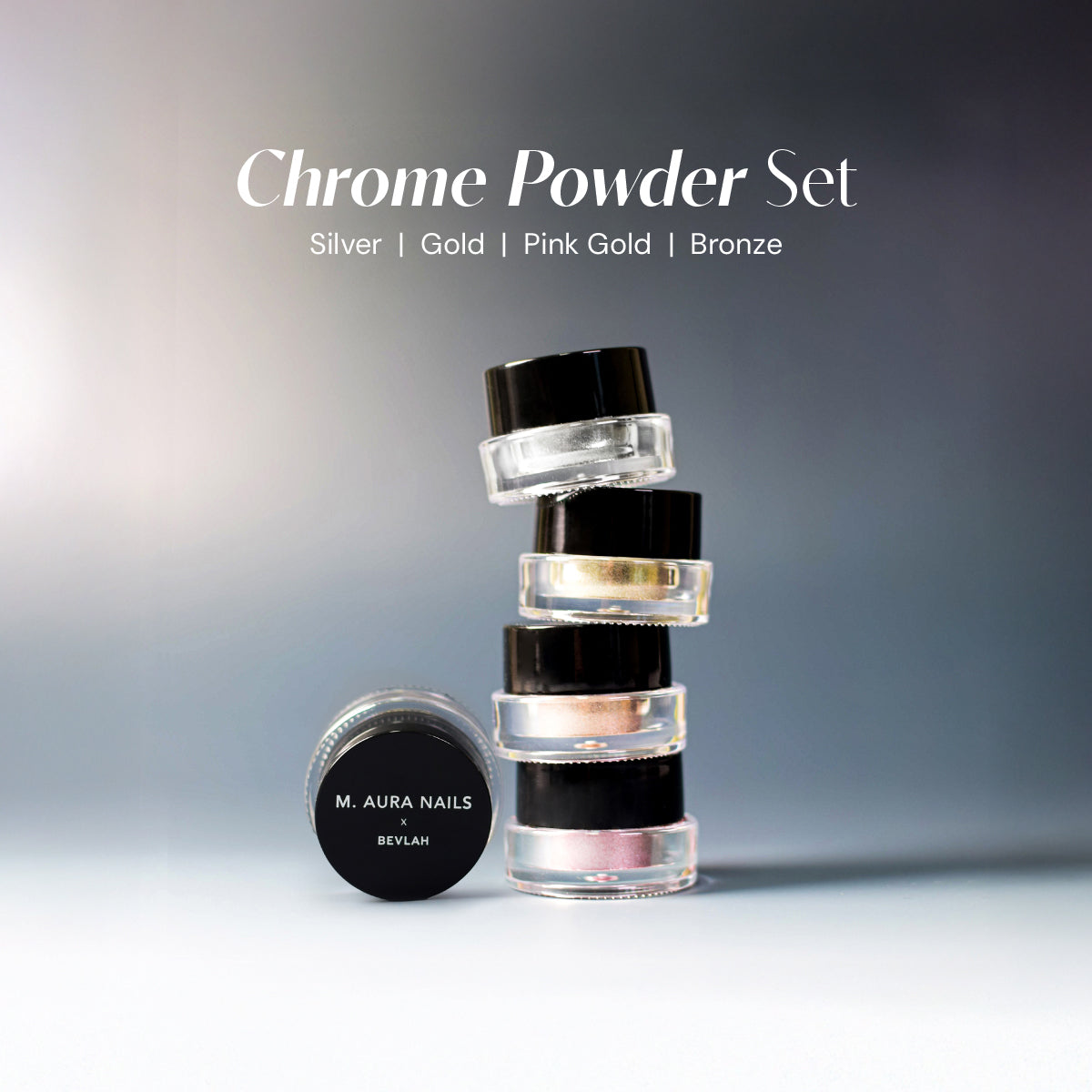 Bevlah × M.AURA Signature Chrome Nail Art Kit