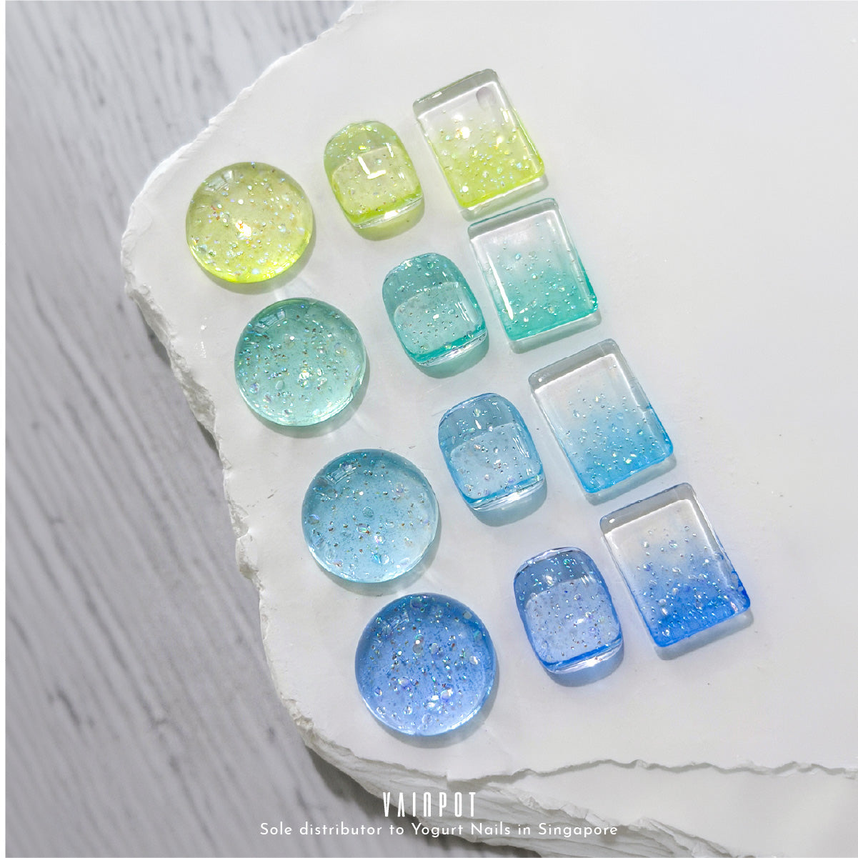 YOGURT NAIL Bbogle Bbogle Glitter Gel Collection Full Set / 8 Colours