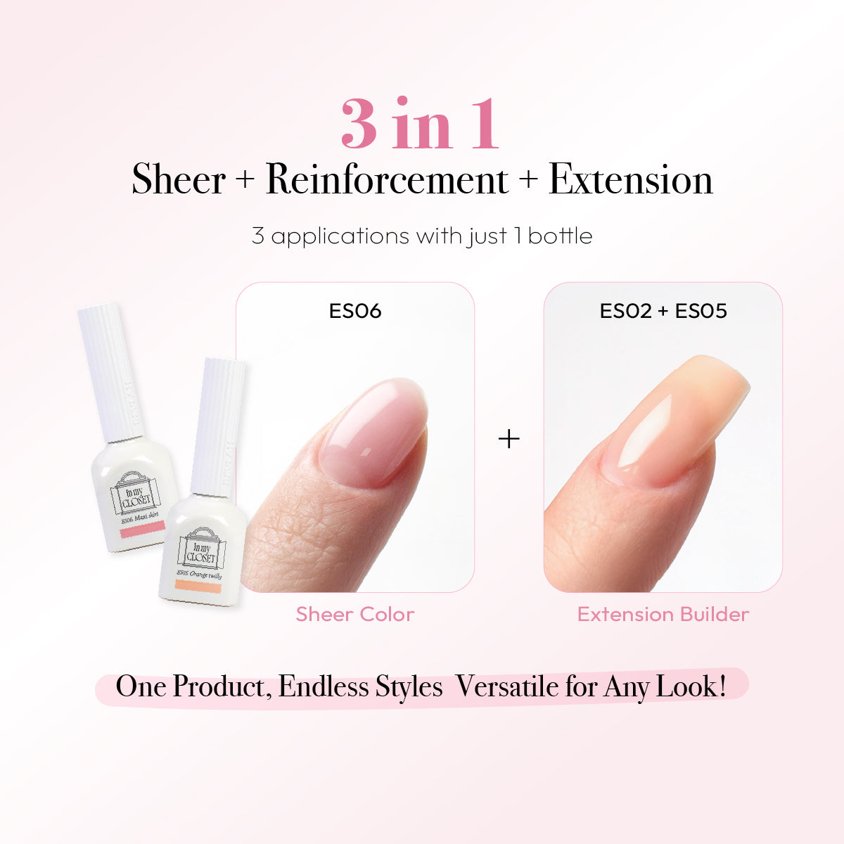 BEVLAH  In My Closet Sheer Builder Gel Collection