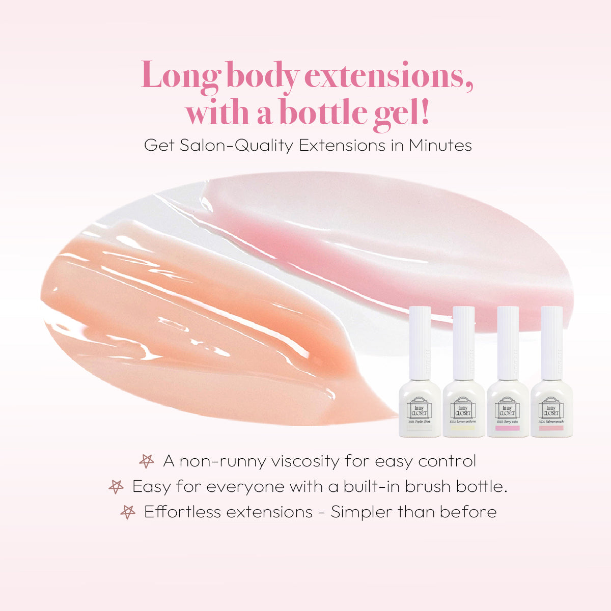 BEVLAH  In My Closet Sheer Builder Gel Collection