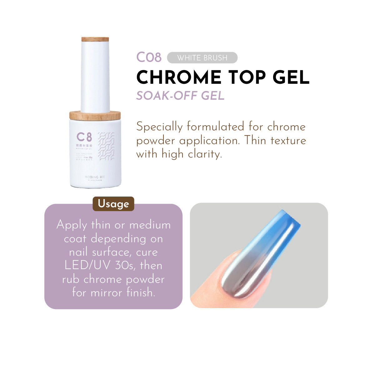 Moding Chrome Top Gel / C08