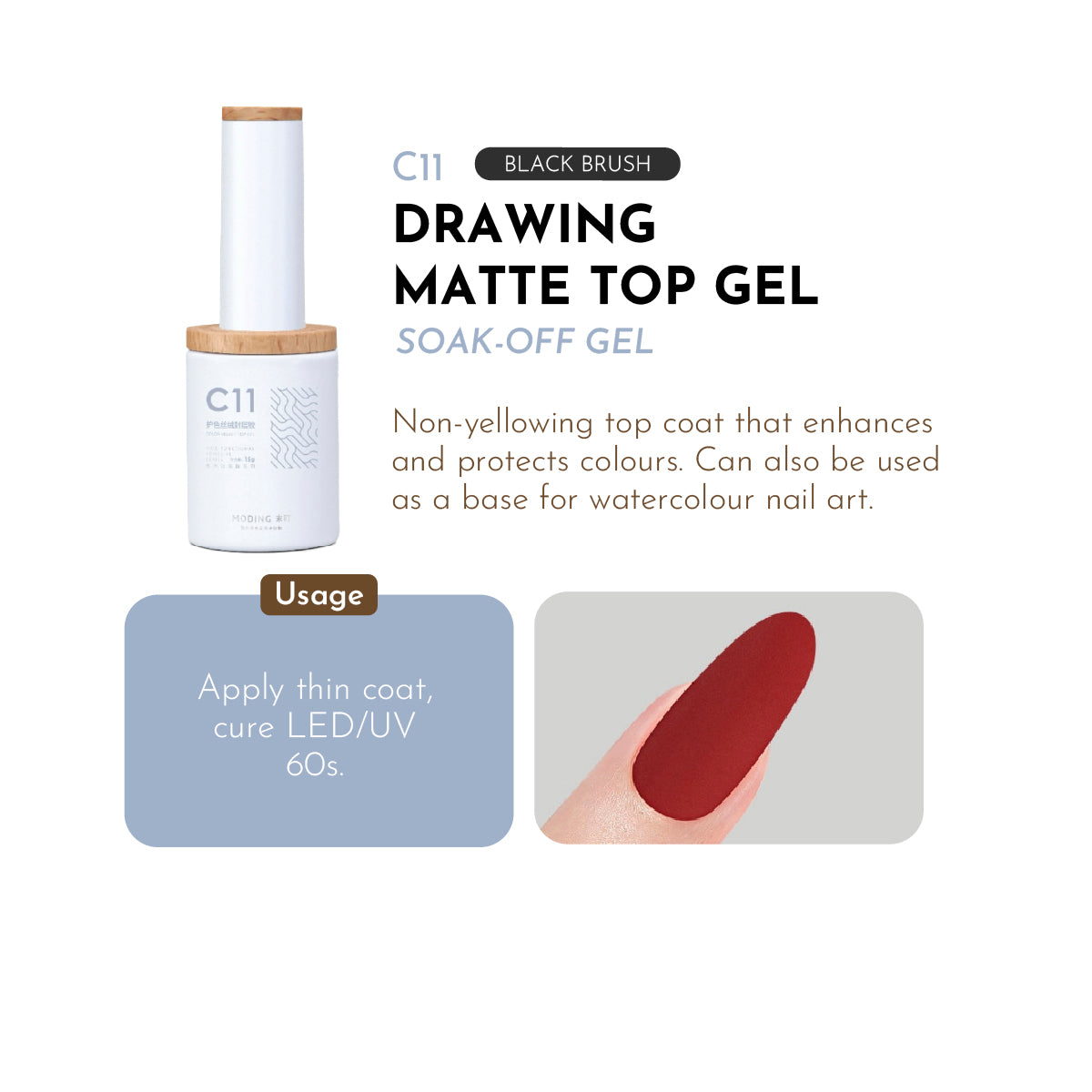 Moding  Drawing Matte Top Gel / C11