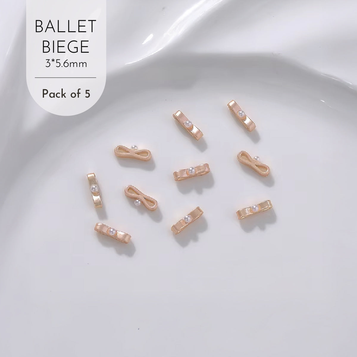 Ballet Bow Tie Charms / Pack of 5