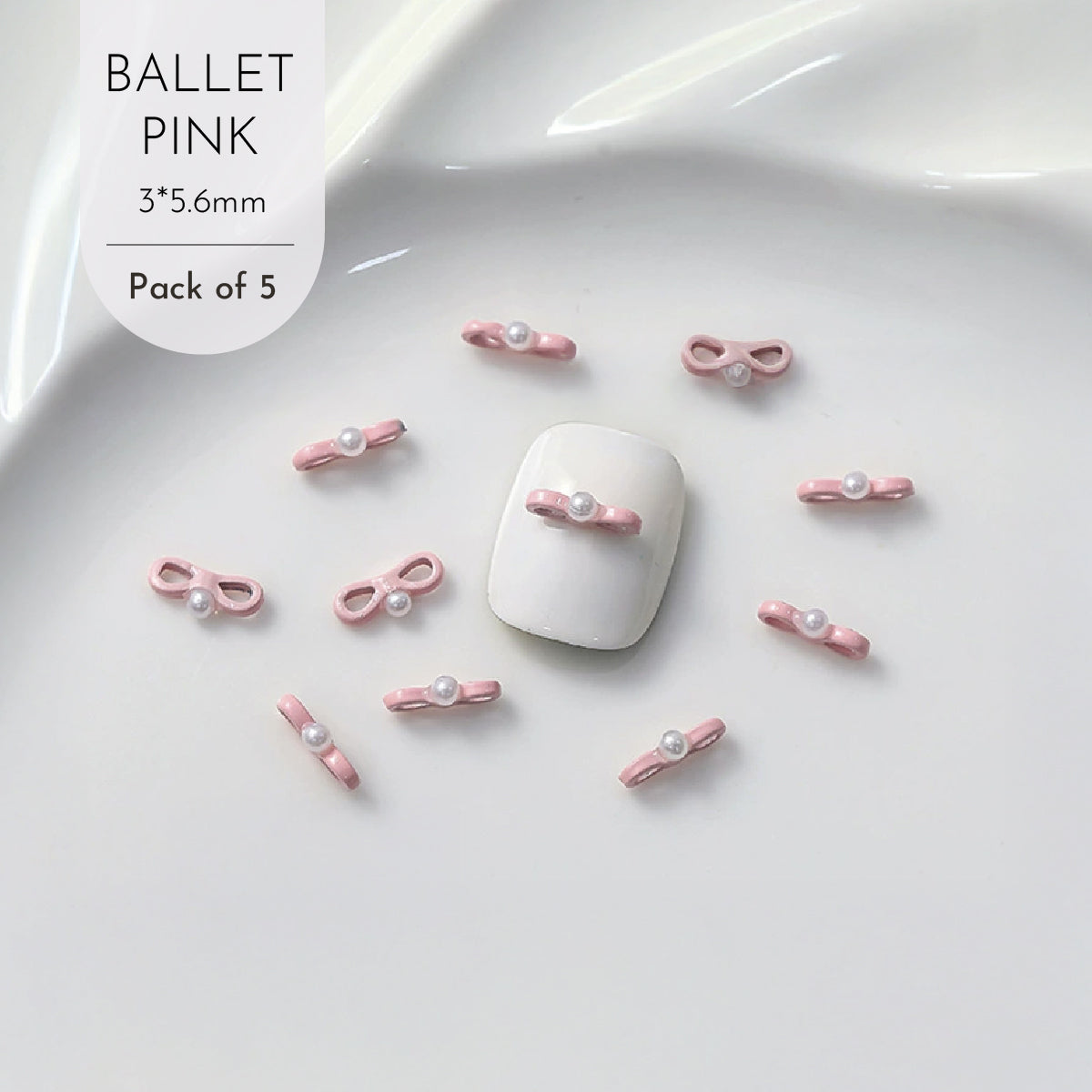 Ballet Bow Tie Charms / Pack of 5