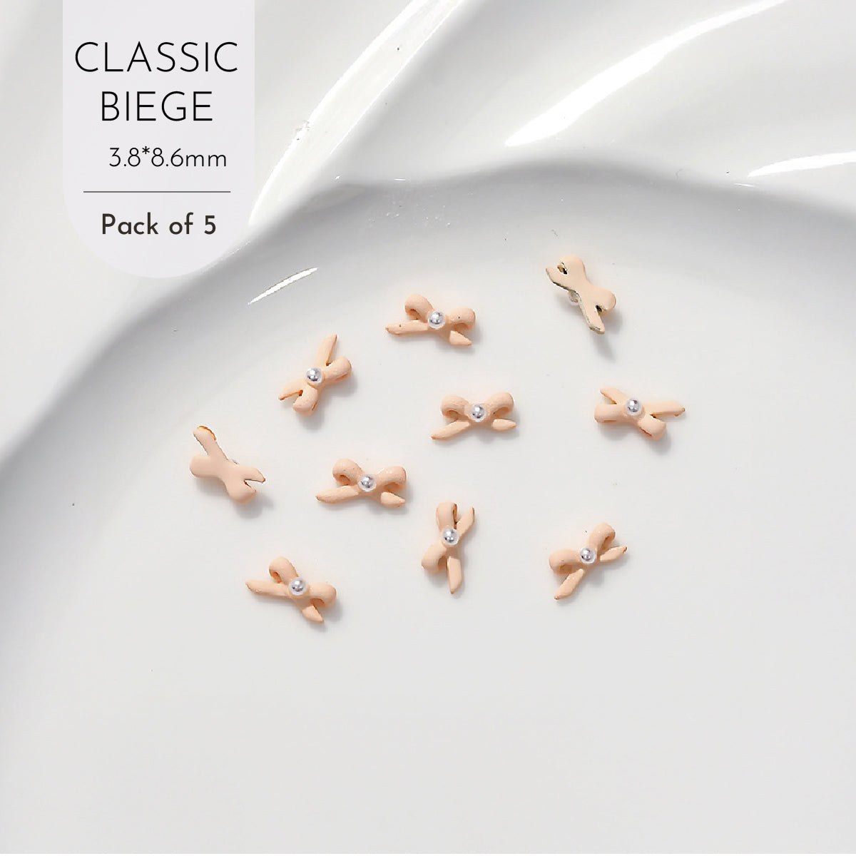 Ballet Bow Tie Charms / Pack of 5