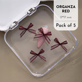 Organza Ribbon Charms / Pack of 5
