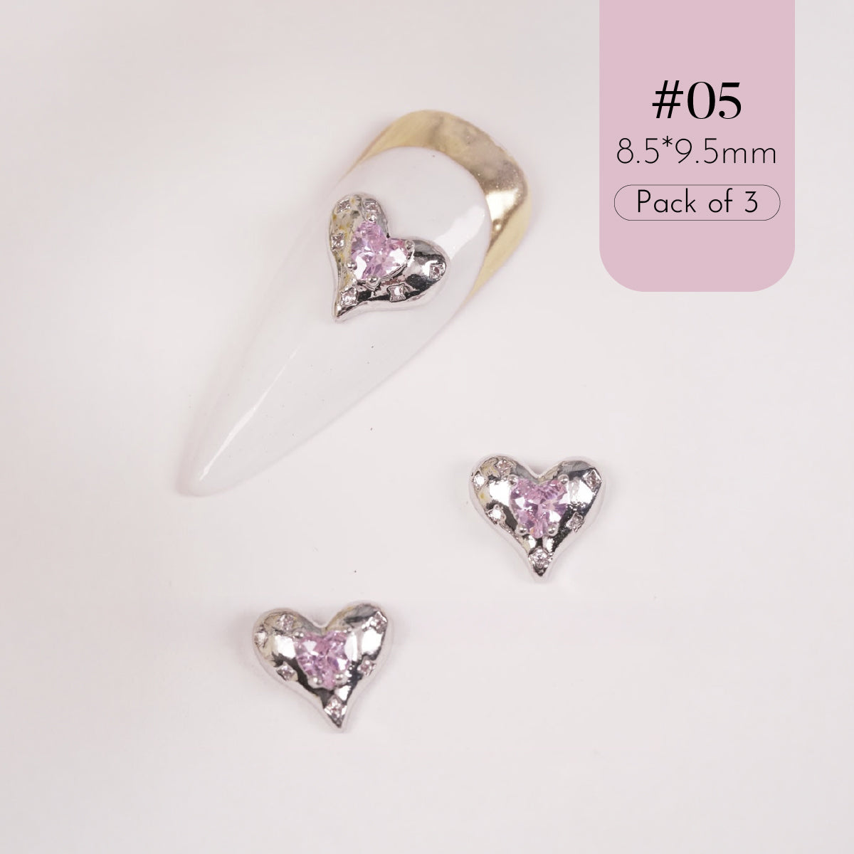 Rebel Princess Nail Art Charms / Pack of 3