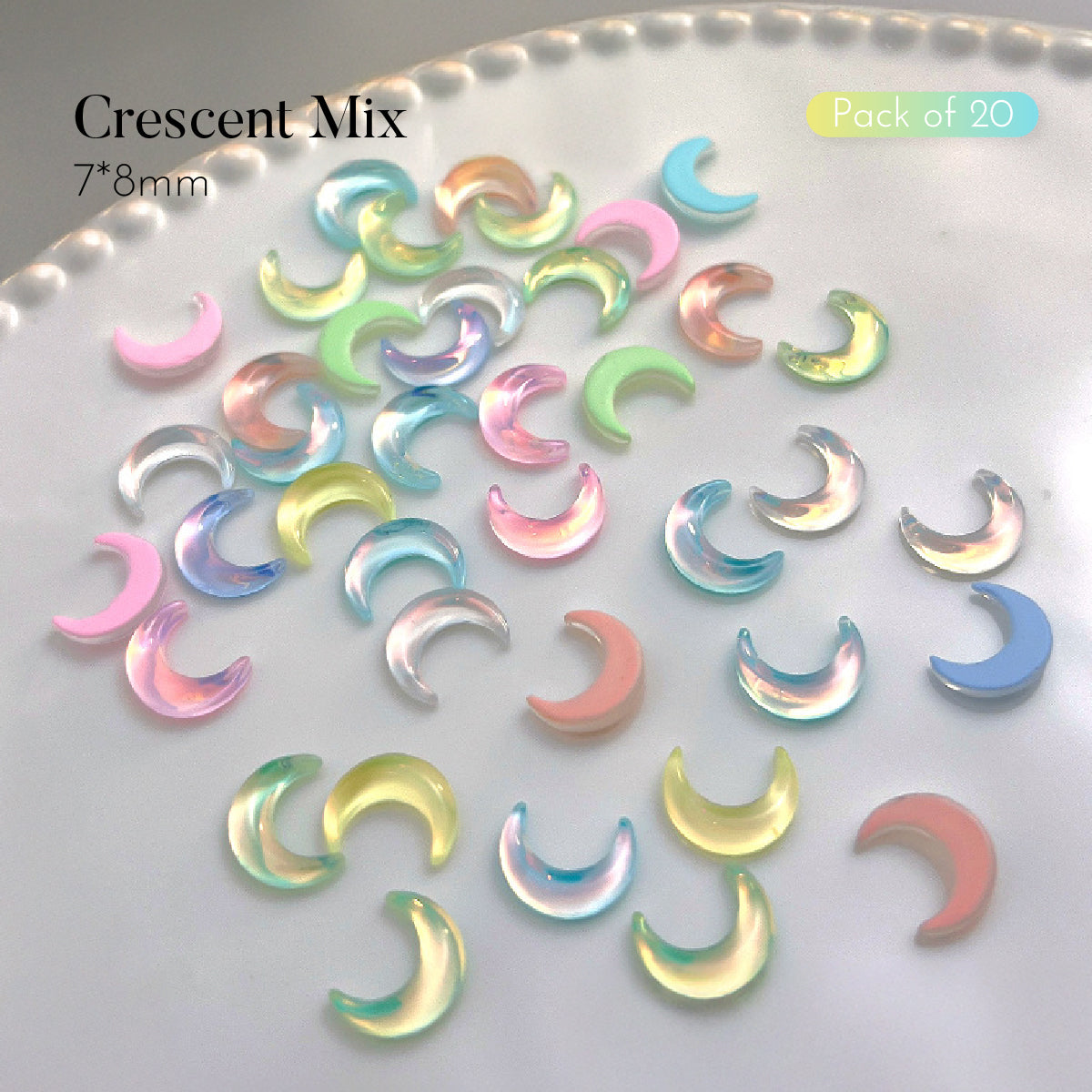 Macaron Resin Shapes Mix Charms / Pack of 20