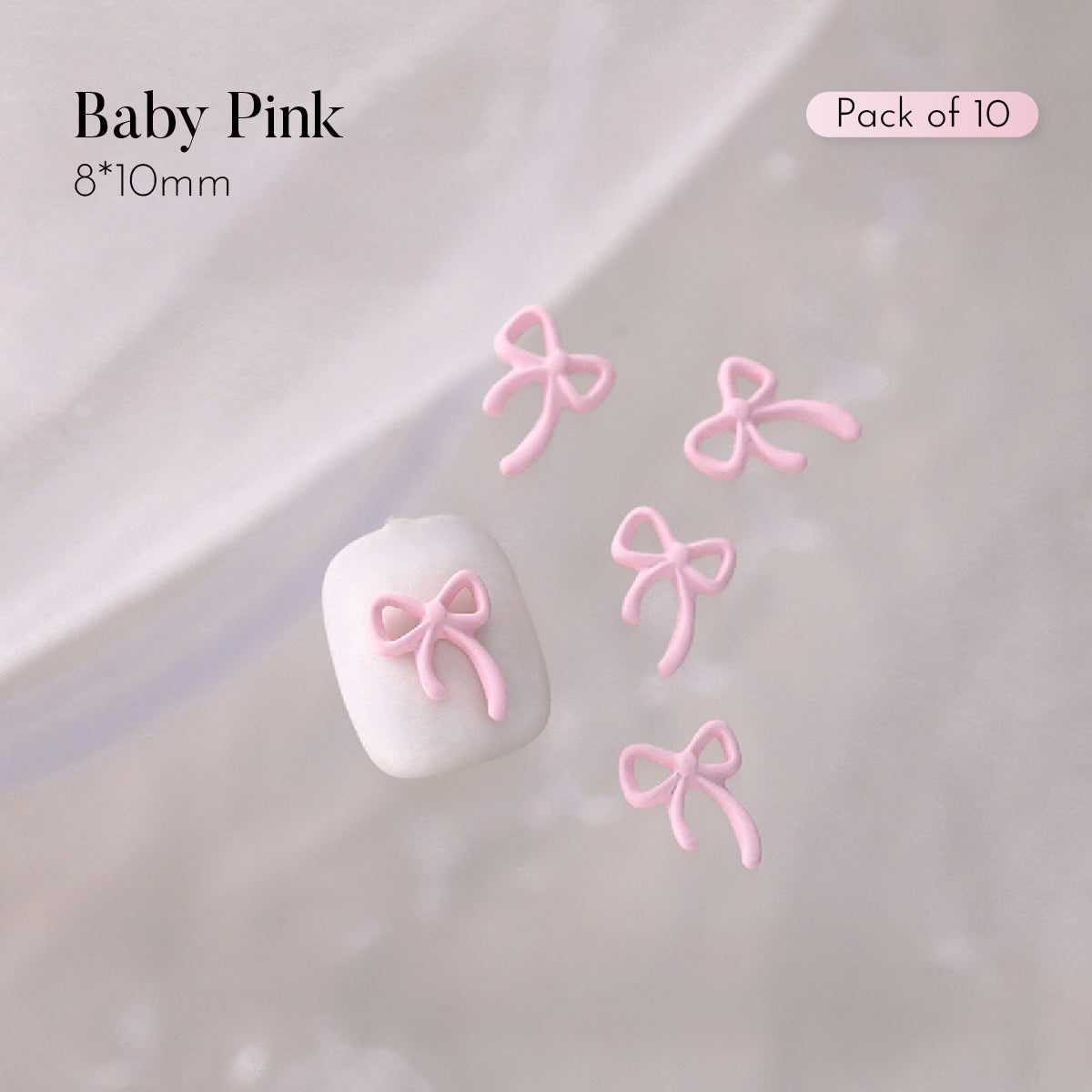 Macaron Ribbons Charms / Pack of 10