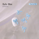 Macaron Ribbons Charms / Pack of 10