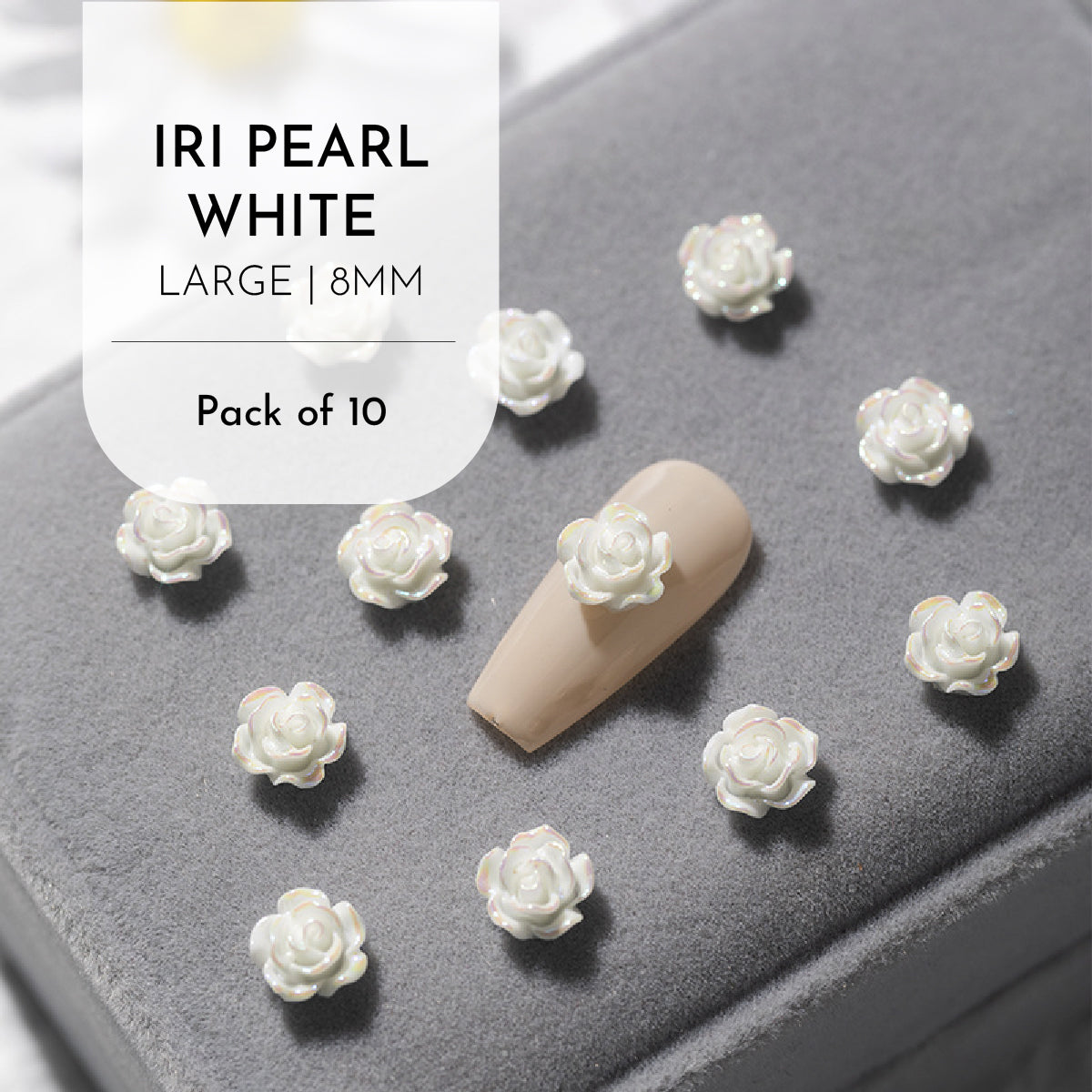 Roses & Camelia Charms / Pack of 10