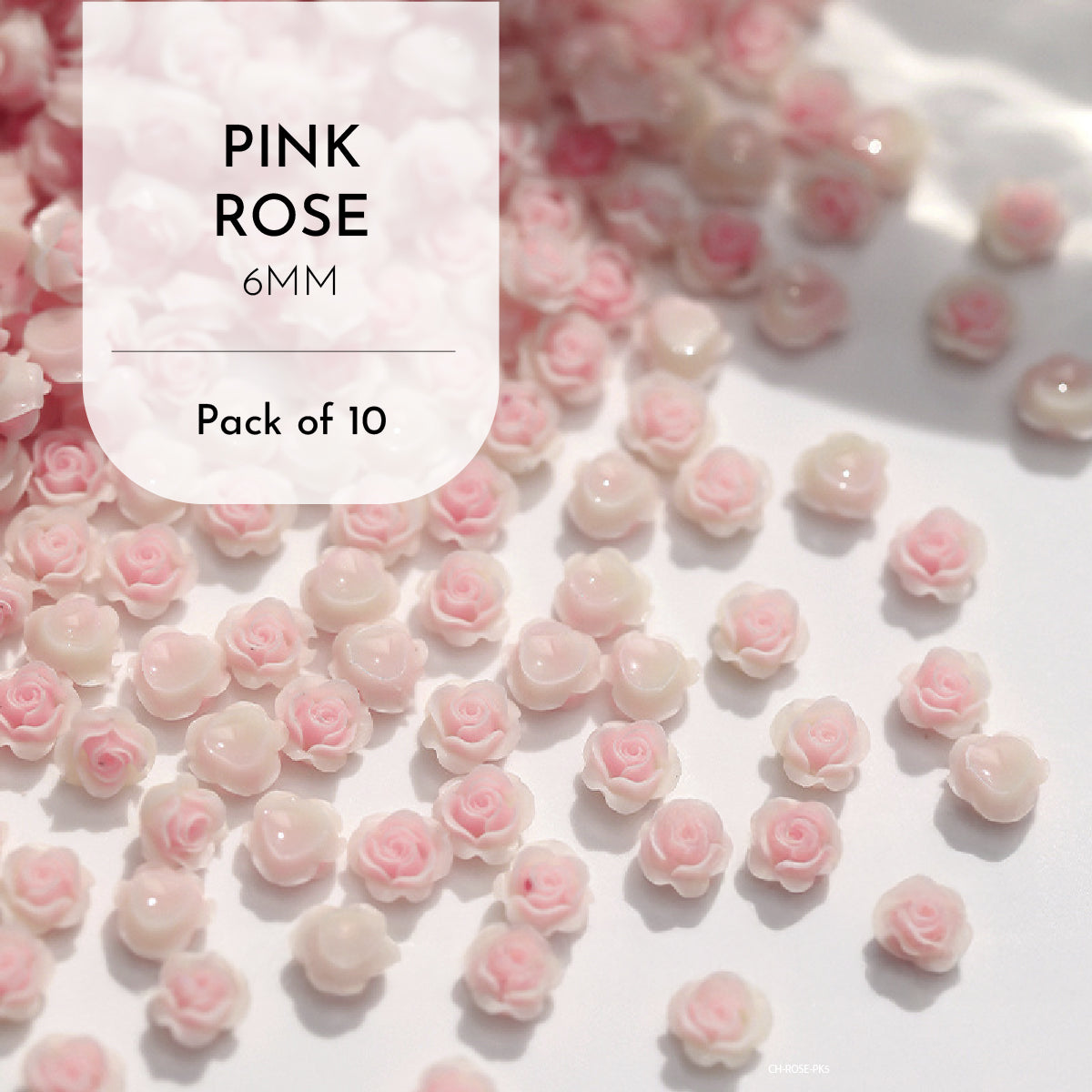 Roses & Camelia Charms / Pack of 10