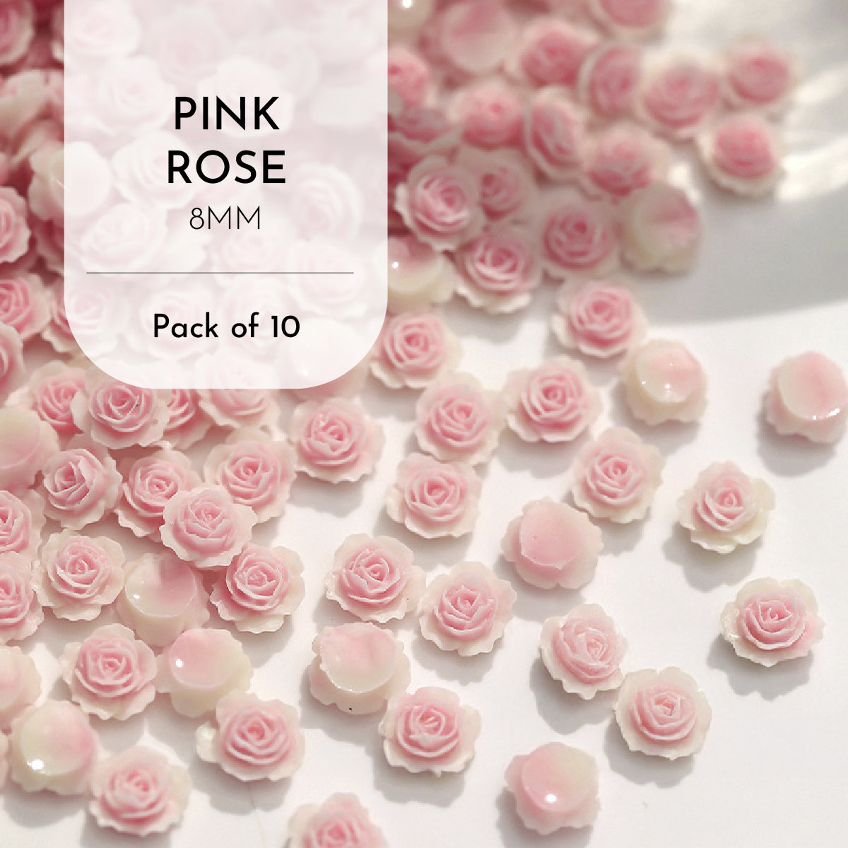 Roses & Camelia Charms / Pack of 10