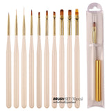 Nail Art Tools Cream Brush set